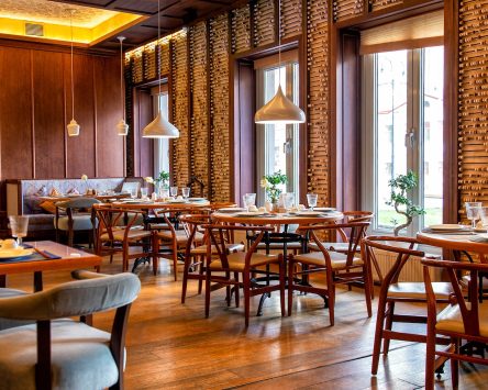 Interior of cozy Chinese restaurant; Shutterstock ID 1739650475; purchase_order: US110506942